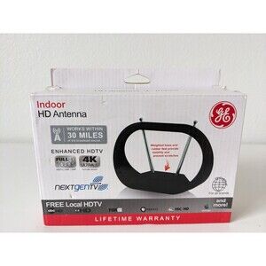General Electric GE Indoor HD Antenna Full HD 1080 4K Ultra HD Free Local TV